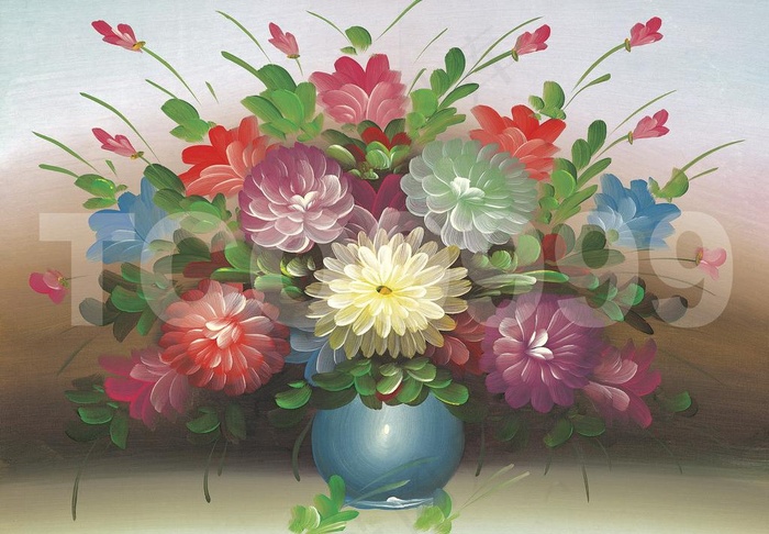 油画 手绘油画 花朵花卉(40x3...