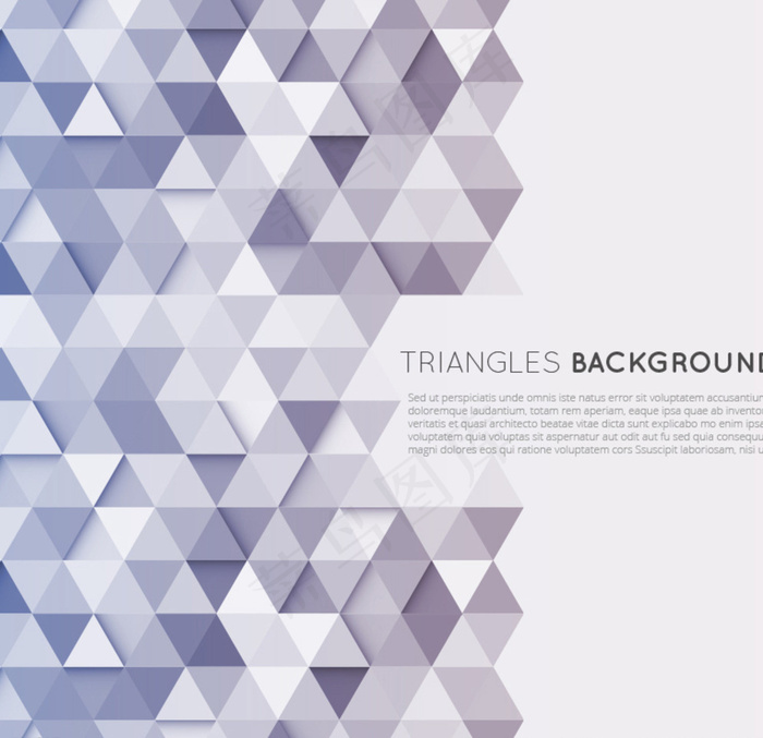 时尚三角形拼接背景矢量素材图片