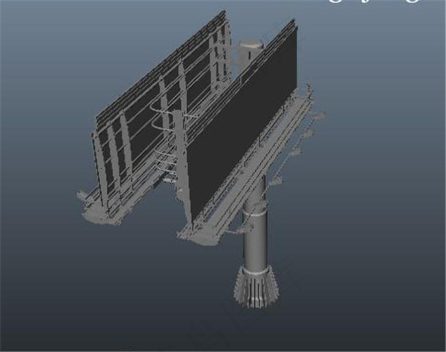 户外广告牌游戏装饰模型