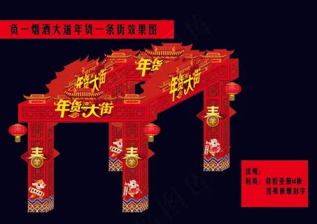 2015 年货大街效果图