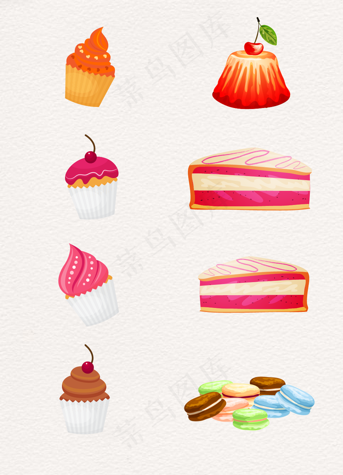 粉色精致点心设计