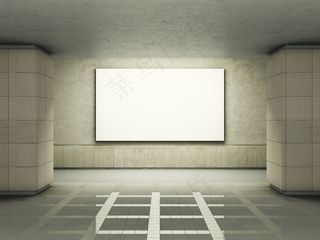 墙壁上的展板背景图片