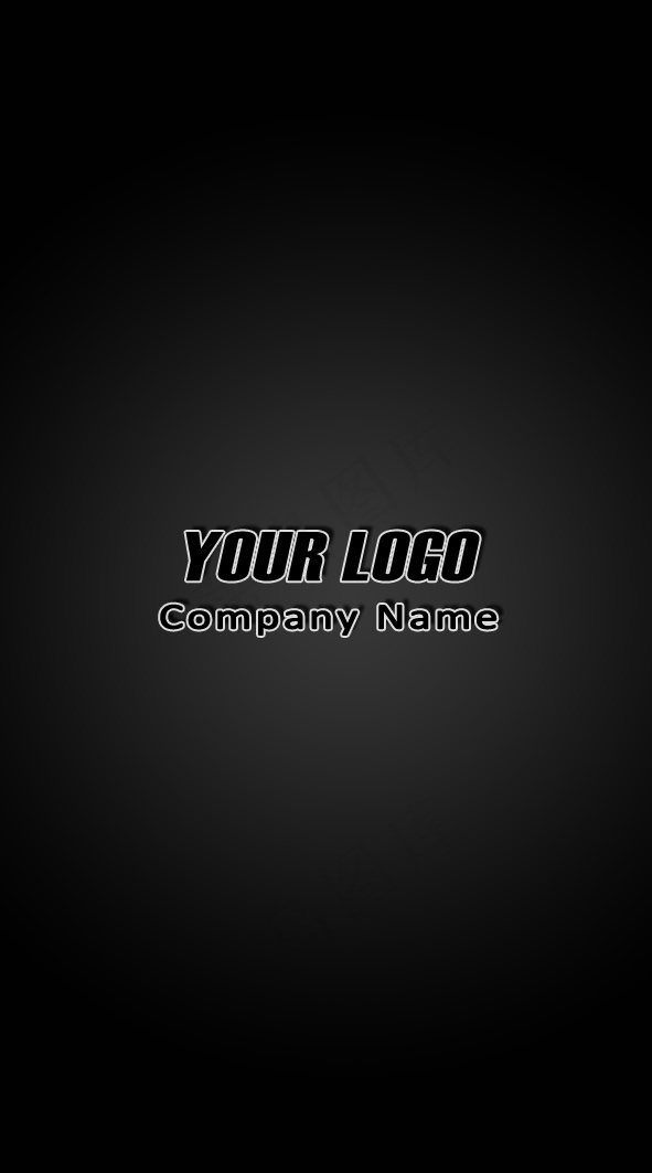 大气简约黑白名片模板