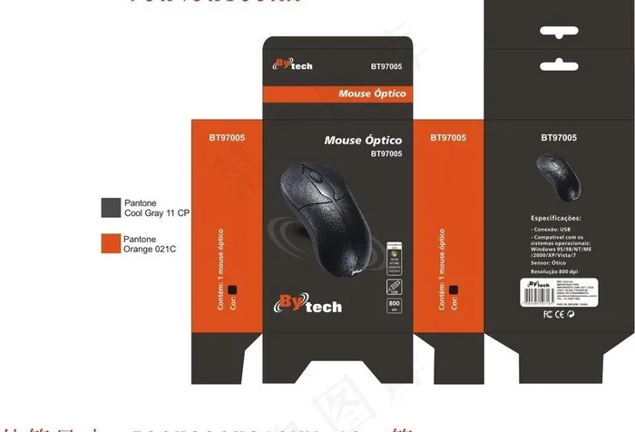 mouse彩盒cdr矢量模版下载