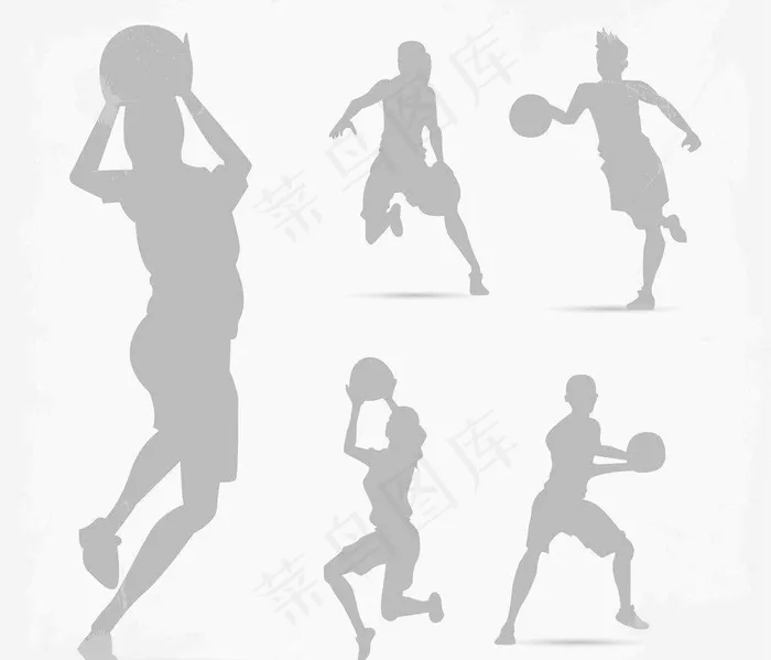 篮球运动图片ai矢量模版下载