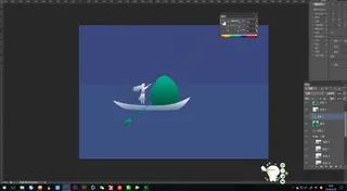 治愈系手绘端午节插画创意粽子海报背...