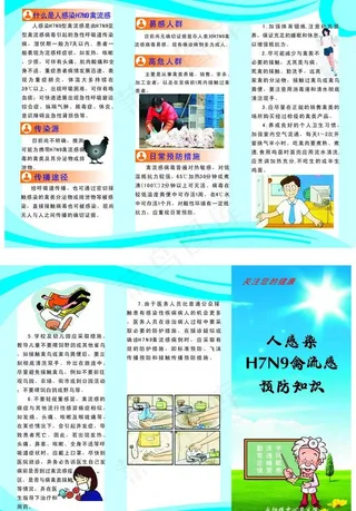 h7n9禽流感三折页图片