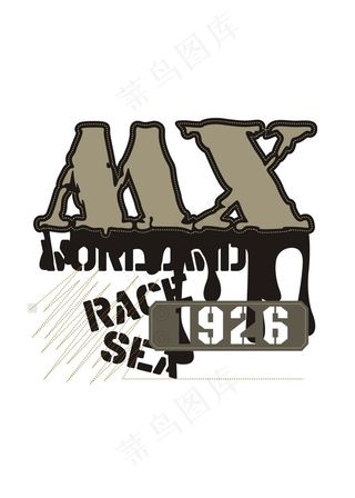 英文字体设计T恤图案