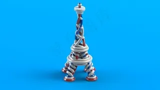 螺旋埃菲尔铁塔（彩色）