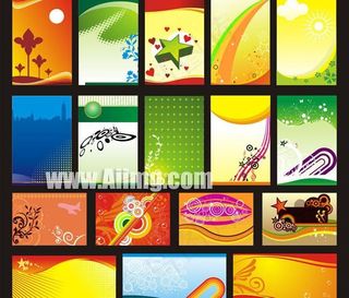 海报背景模板矢量素材集