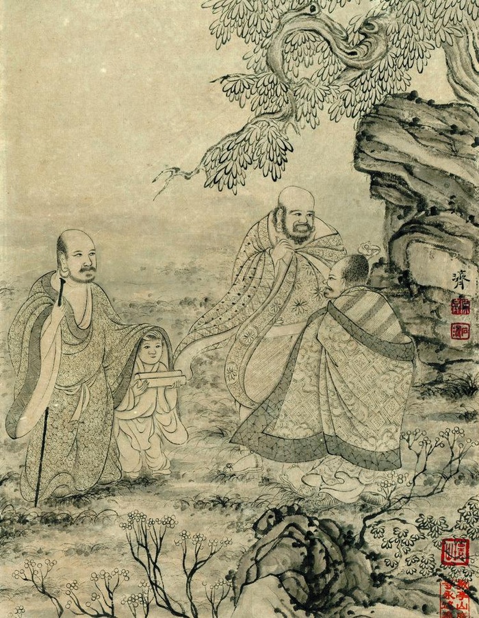 石涛百页 罗汉图片