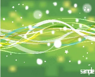 绿色光带背景矢量图素材