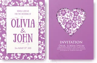 紫色背景矢量图