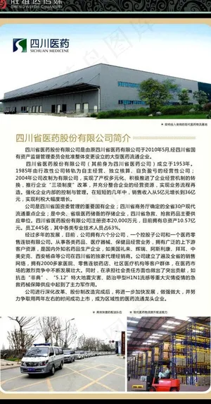 四川医药简介易拉宝图片 四川医药简介易拉宝图片