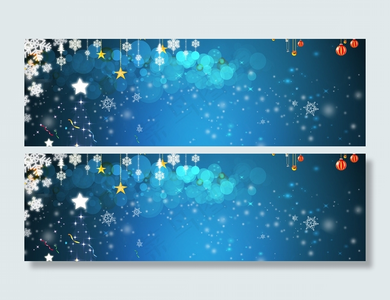 冬季圣诞梦幻光晕背景banner　