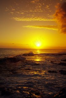 傍晚的的大海风景