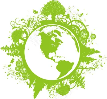矢量环保地球主题设计素材
