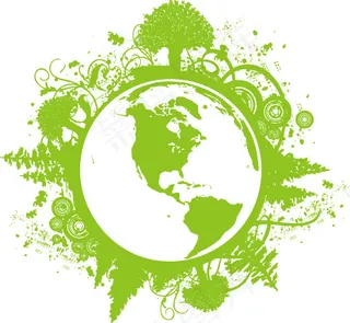 矢量环保地球主题设计素材