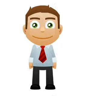 人物卡通形象——psd分层素材