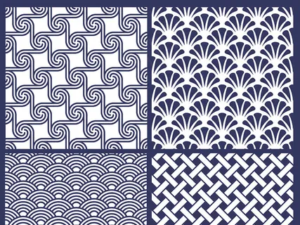 个性中式青花底纹矢量素材 个性中式青花底纹矢量素材