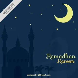 新月月亮的背景