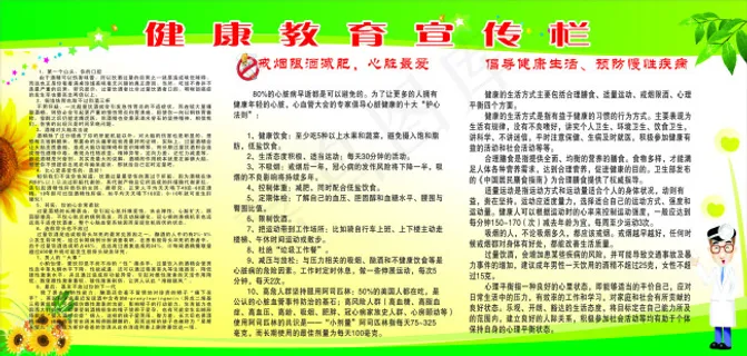 戒烟展板 戒烟展板