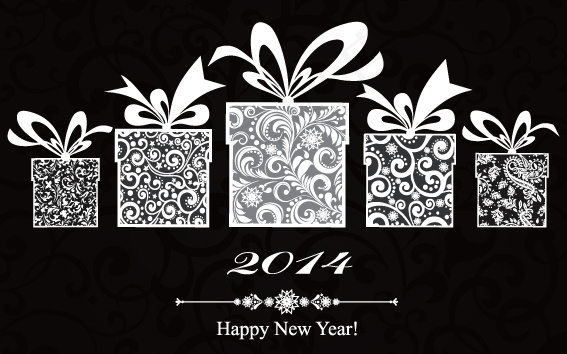 2014马年圣诞主题模板矢量素材-...