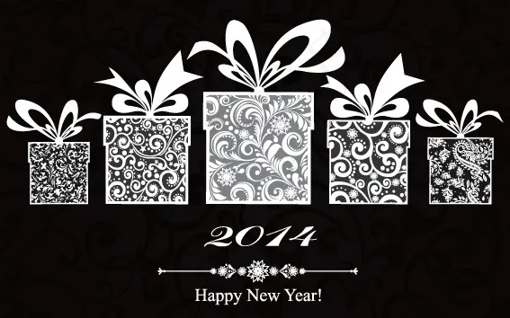 2014马年圣诞主题模板矢量素材-...eps,ai矢量模版下载