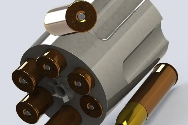 6 bullettes桶的手枪