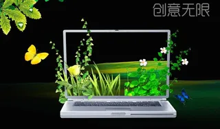 创意笔记本 电脑海报图片