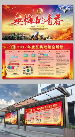 2017年征兵宣传展板