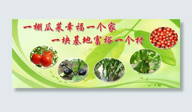 农村大棚蔬菜海报图片(8858X4134(DPI:50))psd模版下载