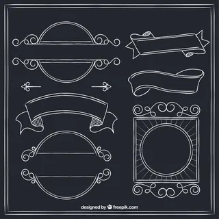 手拉的复古徽章