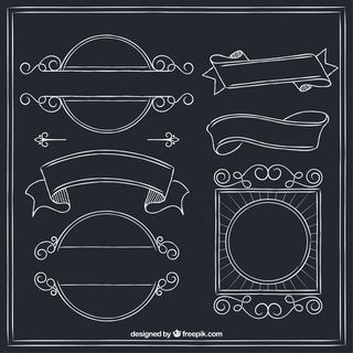 手拉的复古徽章