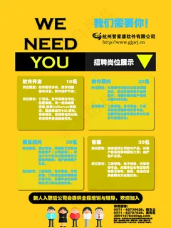 公司进行校园招聘制作KT板