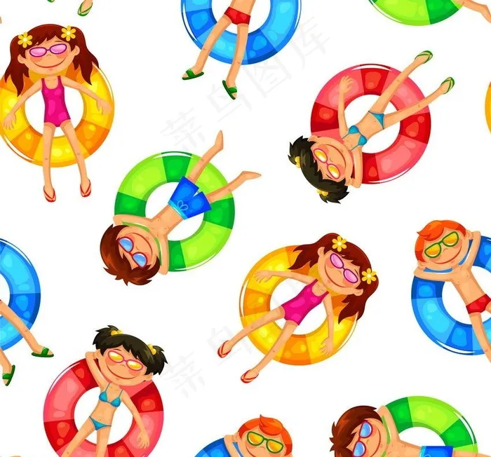 游泳圈儿童图片