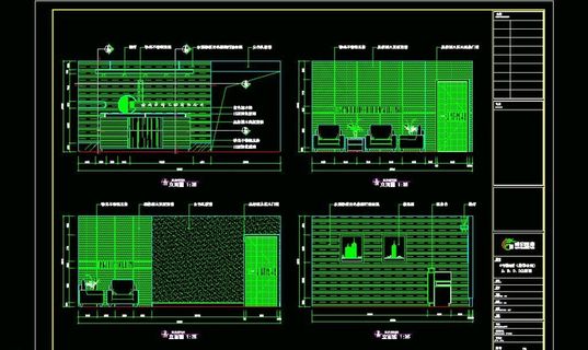 CAD之公司办公场所布置设计