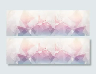 大气几何图案背景海报