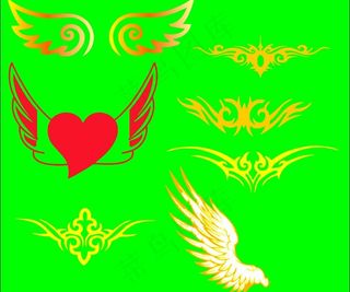 各种形状翅膀图片