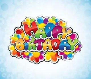 生日快乐矢量插画