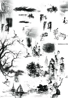 水墨画素材图片 水墨画素材图片