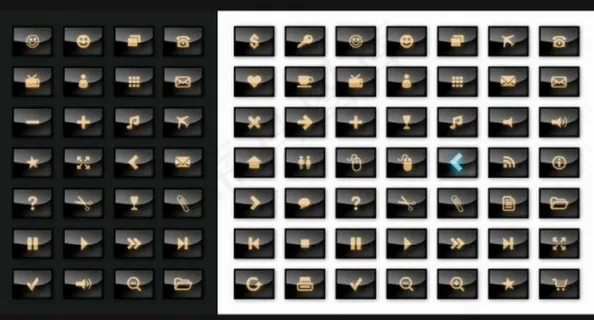 黑色光滑icon图标