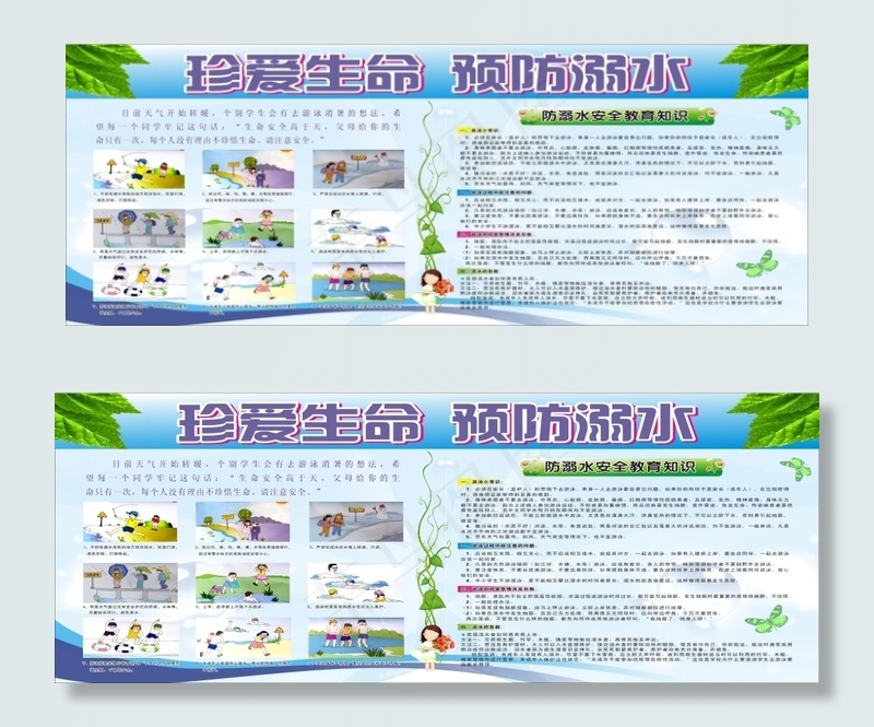 防溺水安全知识宣传栏