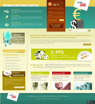 卡通商业网页设计