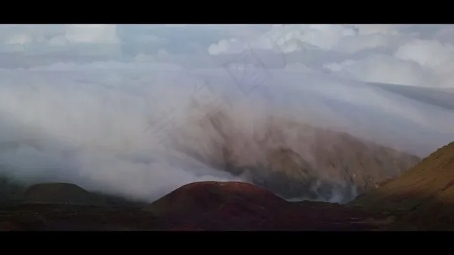 水墨云雾山峰视频素材下载