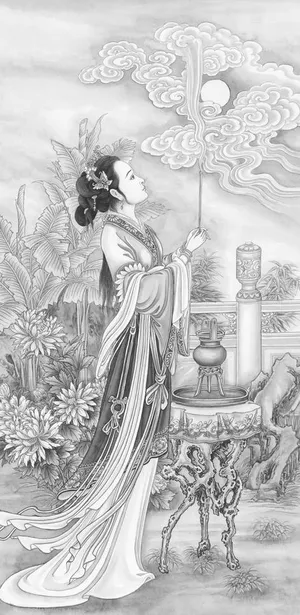 貂婵拜月 貂婵拜月