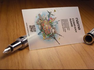 最新商业旅游透明名片设计