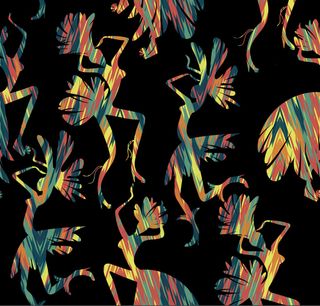 油画风格抽象背景图案