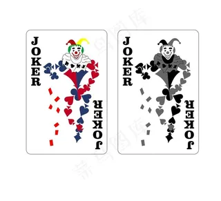 小丑扑克牌