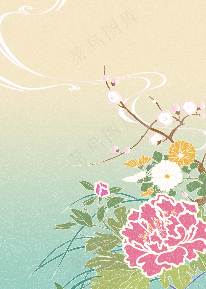 日系风格色彩背景-63高清图片